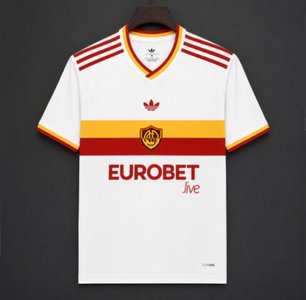 AS Roma - 26-27 AS Roma Away White Jersey - image 1
