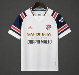 Cagliari Calcio - 26-27 Cagliari Calcio Away White Jersey - image 1