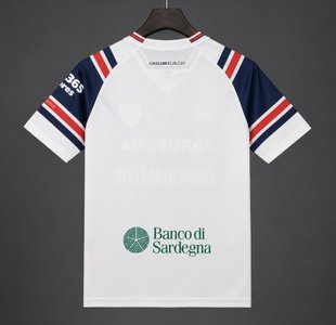 Cagliari Calcio - 26-27 Cagliari Calcio Away White Jersey - image 7
