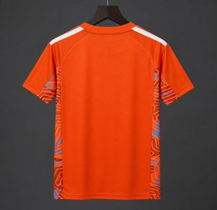 Juventus - 26-27 Juventus Orange with Abstract Maze Pattern Goalkeeper Jersey Set - image 1