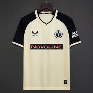 Bundesliga - 26-27 1. FC Kaiserslautern Cream with Black Sleeves Away Jersey - image 1