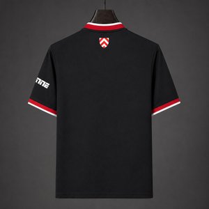 Bundesliga - 26-27 Arminia Bielefeld Away Black and Grey with Diagonal Chevron Pattern Jersey - image 2