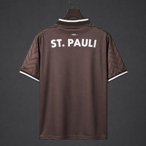 Bundesliga - 26-27 FC St. Pauli Brown with Chevron Pattern Home Jersey - image 2