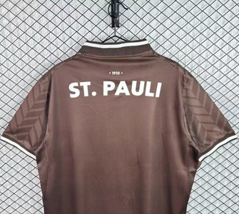 Bundesliga - 26-27 FC St. Pauli Brown with Chevron Pattern Home Jersey - image 3