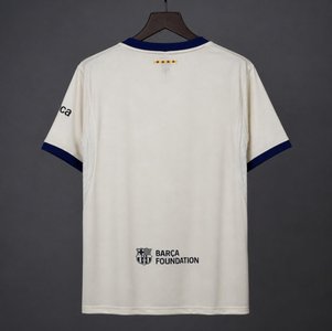 La Liga - 26-27 Barcelona White with Burgundy Cross Away Jersey - image 2