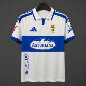 La Liga - 26-27 Real Oviedo Away White&Blue Jersey - image 1