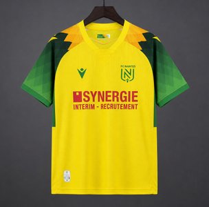 Ligue 1 - 26-27 FC Nantes Home Yellow Green Jersey - image 1