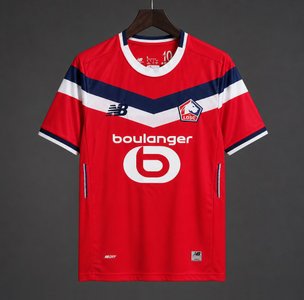 Ligue 1 - 26-27 Lille OSC Home Red Jersey - image 1