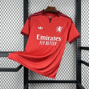 Ligue 1 - 26-27 Olympique Lyonnais Away Red Jersey - image 3
