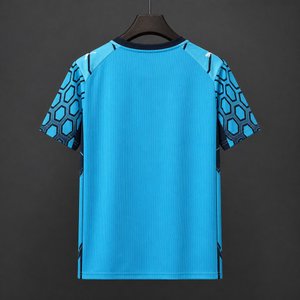 Ligue 1 - 26-27 Olympique Marseille Goalkeeper Bright Aqua-Club Navy Jersey - image 2