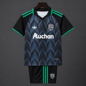 Ligue 1 - 26-27 RC Lens Away Black Green Jersey - image 1