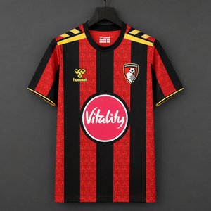 Premier League - 26-27 Bournemouth Home Red&Black Stripes Jersey - image 1