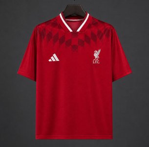 Premier League - 26-27 Liverpool Red Geometric Pattern Retro Special Edition Jersey - image 1