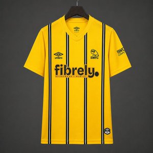 Premier League - 26-27 Sheffield Wednesday Away Yellow Stripes Jersey - image 1