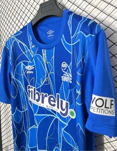 Premier League - 26-27 Sheffield Wednesday Blue with Abstract Pattern Home Jersey - image 3