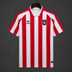 Premier League - 26-27 Sunderland AFC Red & White Stripes Home Jersey - image 1