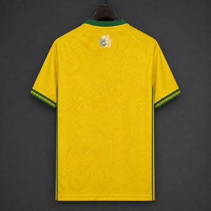 Brasileiro Serie A - 26-27 Esporte Clube Bahia Yellow & Green World Cup Commemorative Special Edition Jersey - image 2