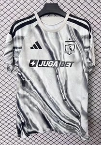 Cile - 26-27 Colo Colo Black-White Marble Third Jersey - image 3