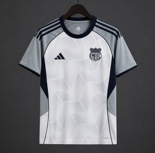 Ecuador - 26-27 Emelec White & Grey Away Jersey - image 1