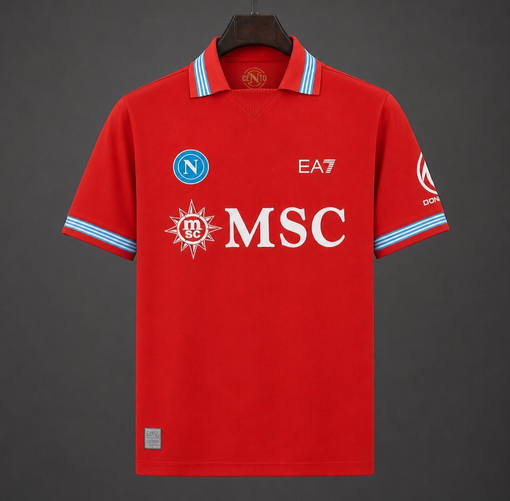 SSC Napoli - 26-27 Napoli Third Red Jersey