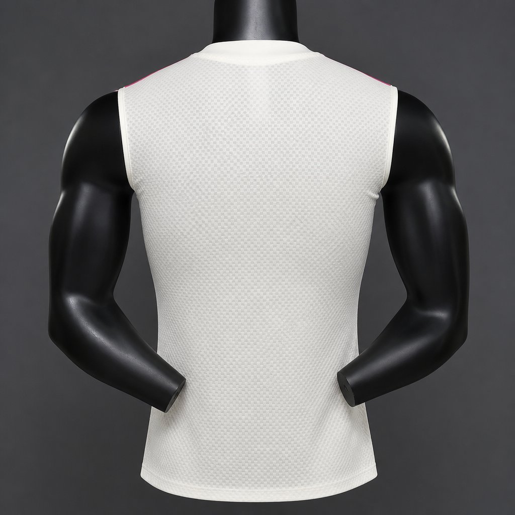 La Liga - 26-27 Real Madrid White with Pink Vest Jersey