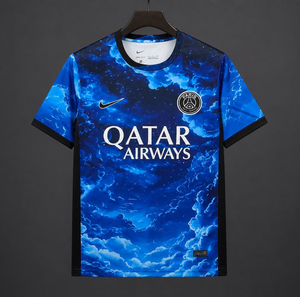 Ligue 1 - 26-27 PSG-Paris Saint-Germain Blue Sky Cloud Special Edition Jersey