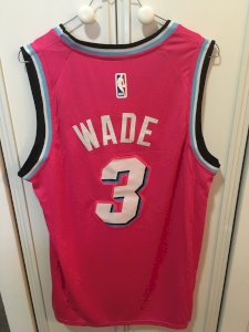 Miami Heat Dwyane Wade City Edition Miami Vice Rose - image 3