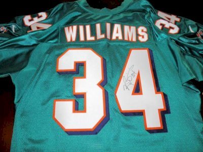 RICKY WILLIAMS #34 MIAMI DOLPHINS