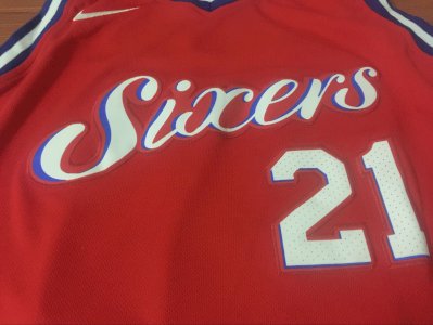 Joel Embiid - Philadelphia Sixers Red - image 3