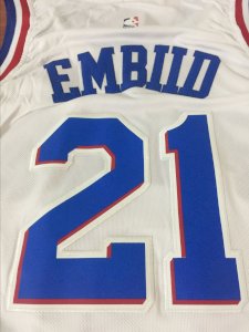Joel Embiid - Philadelphia Sixers white jersey - image 4