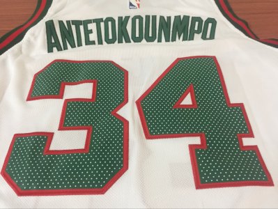 Giannis Antetokounmpo - Milwaukee Bucks white - image 5