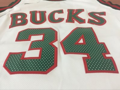 Giannis Antetokounmpo - Milwaukee Bucks white