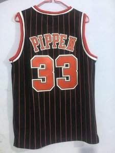 Scottie Pippen - Chicago Bulls #91 Black striped - image 4